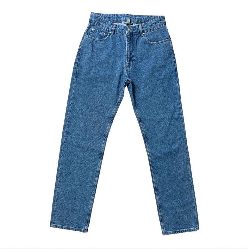 ASOS Straight Leg Bootcut Mid Blue Jeans